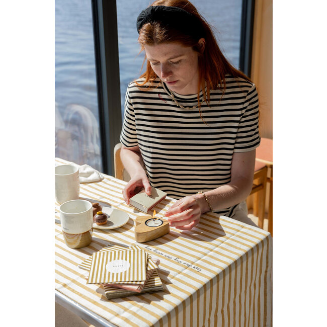 Waxinelichthouder Hout Hartvorm