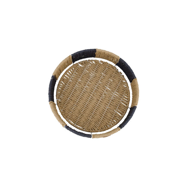 Zusss Dienblad Rotan S Streep antracietgrijs