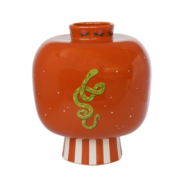 All The Luck In The World All the Luck in the World - Vase with Stripes and Symbols
