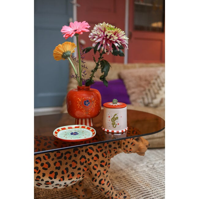 All The Luck In The World All the Luck in the World - Vase with Stripes and Symbols