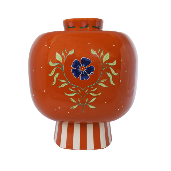 All The Luck In The World All the Luck in the World - Vase with Stripes and Symbols