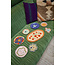 All The Luck In The World All the Luck in the World - Plate Dark Blue with Sun and Flowers