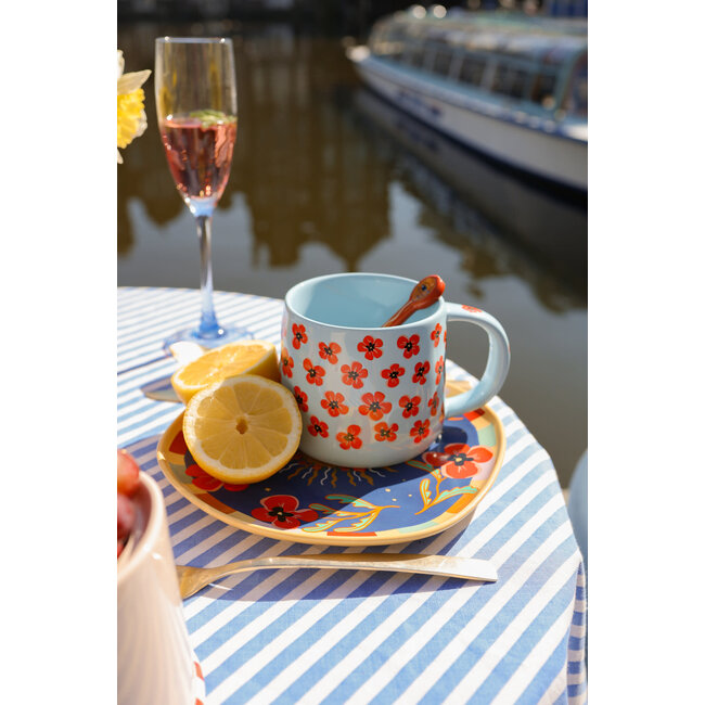 All The Luck In The World All the Luck in the World - Mug Blue with Poppies