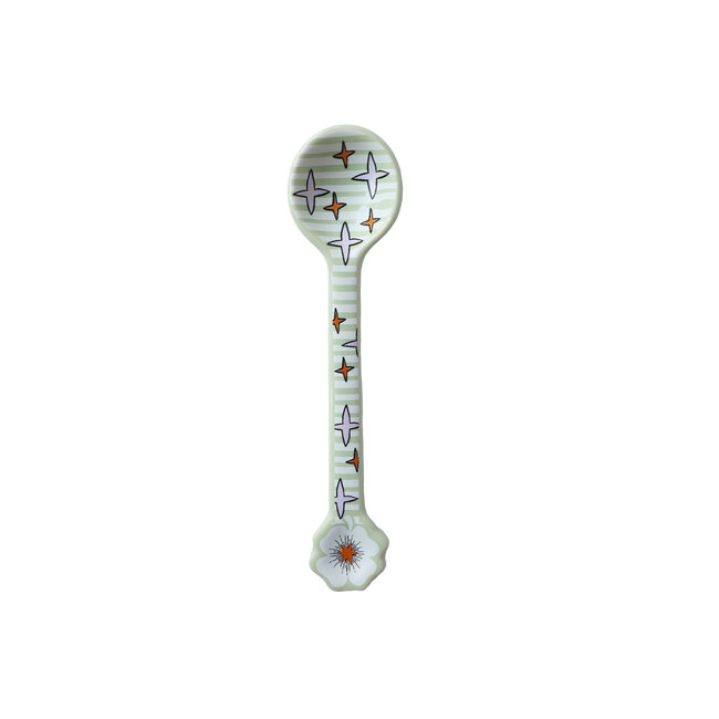 All The Luck In The World All the Luck in the World - Spoon with White Flower and Stars