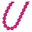 Fushi Fushi Ketting 18mm acryl kralen fuchsia