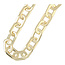 Fushi Fushi Ketting metaal schakel plat ovaal