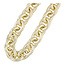 Fushi Fushi Ketting metaal rond xl schakel goud