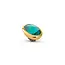 Melano Melano Twisted Cloudy Oval Steentje Goud
