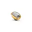 Melano Melano Twisted Cloudy Oval Steentje Goud