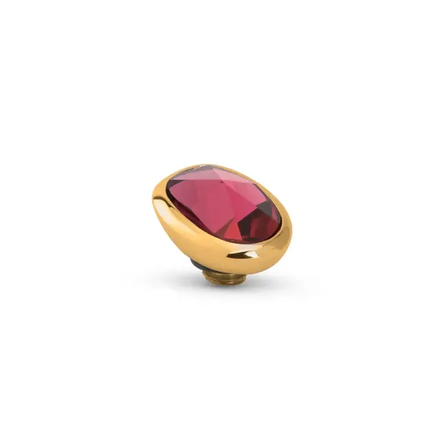 Melano Melano Twisted Cloudy Oval Steentje Goud