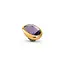 Melano Melano Twisted Cloudy Oval Steentje Goud