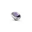 Melano Melano Twisted Cloudy Oval Steentje Zilver