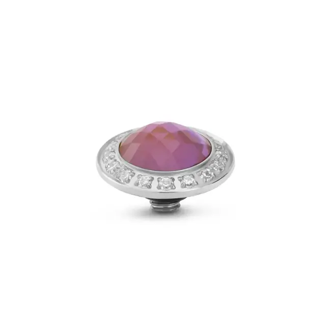Melano Melano Twisted Glimmer Steentje Zilver