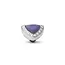 Melano Melano Twisted Pyramid Steentje Zilver