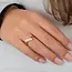 Melano Melano Twisted Triple CZ Steentje Goud