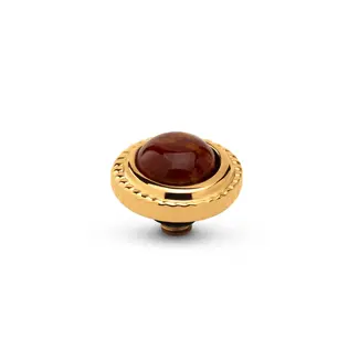 Melano Melano Twisted Smooth Gem Steentje Goud