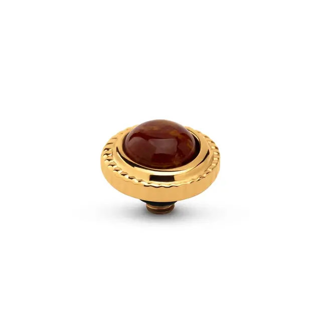 Melano Melano Twisted Smooth Gem Steentje Goud