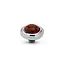 Melano Melano Twisted Smooth Gem Steentje Zilver