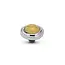 Melano Melano Twisted Smooth Gem Steentje Zilver