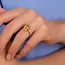 Melano Melano Vivid Rosy CZ Steentje Goud
