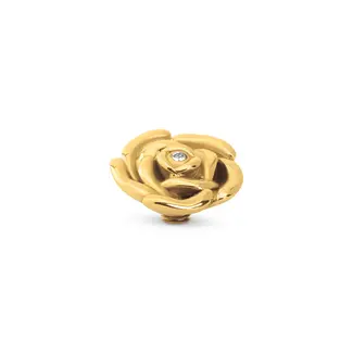 Melano Melano Vivid Rosy CZ Steentje Goud