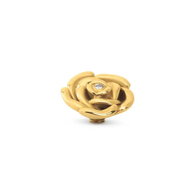 Melano Melano Vivid Rosy CZ Steentje Goud