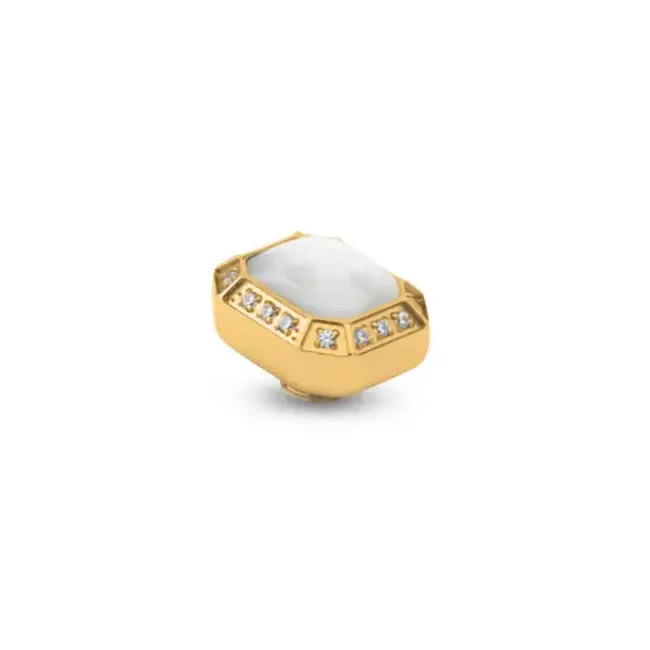 Melano Melano Vivid Pearl Emerald Steentje Goud