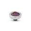Melano Melano Vivid Round Swirl Steentje Zilver