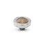 Melano Melano Vivid Round Swirl Steentje Zilver