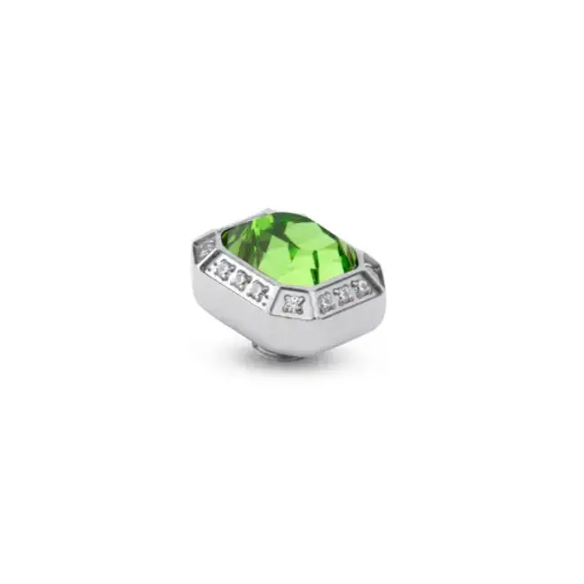 Melano Melano Vivid Emerald CZ Steentje Zilver