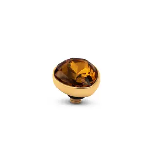 Melano Melano Twisted Raindrop Steentje Goud