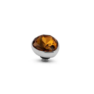 Melano Melano Twisted Raindrop Steentje Zilver