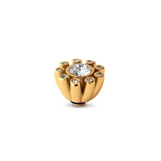 Melano Melano Twisted Petal Steentje Goud