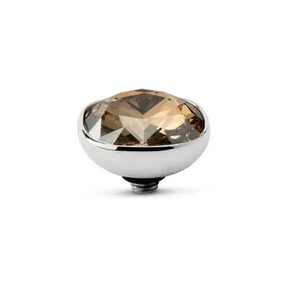 Melano Melano Twisted Circular Steentje Zilver