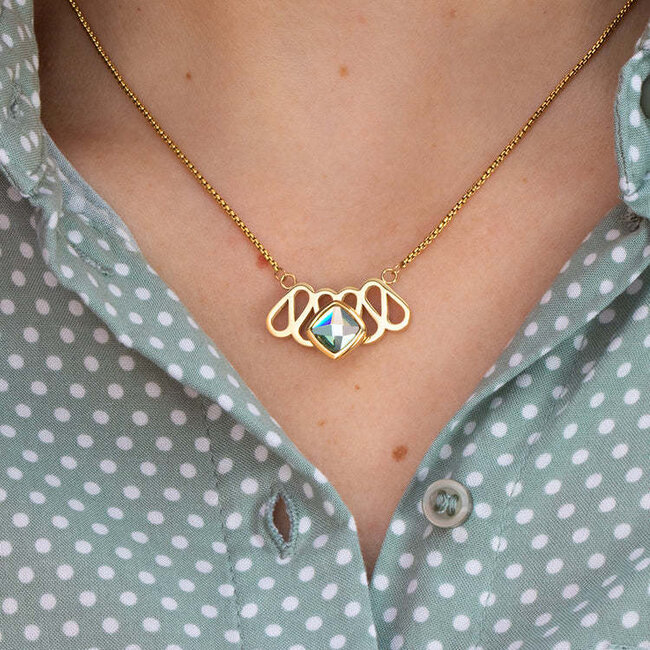 Melano Melano Vivid Boxy CZ Steentje Zilver