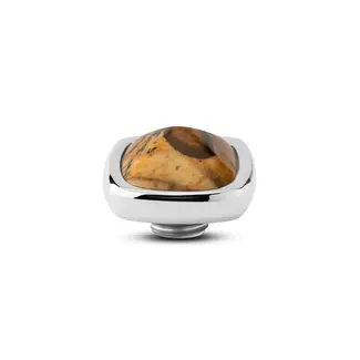 Melano Melano Vivid Boxy Gem Steentje Zilver
