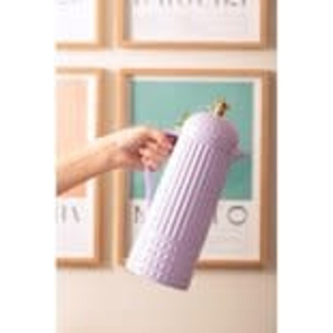 Present Time Thermos Bottle Crown Purple