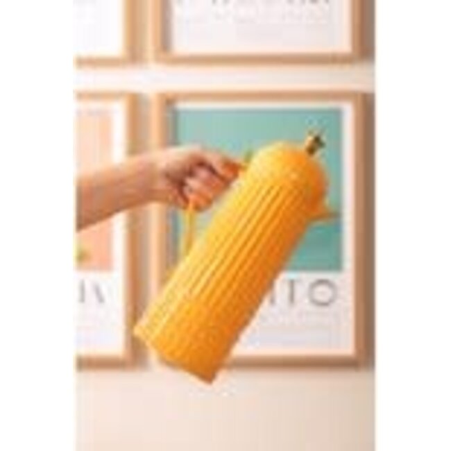 Present Time Thermos Bottle Crown Yellow