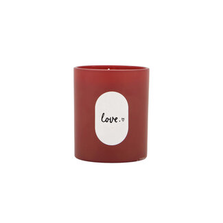 Zusss Zusss geurkaars glas love rood