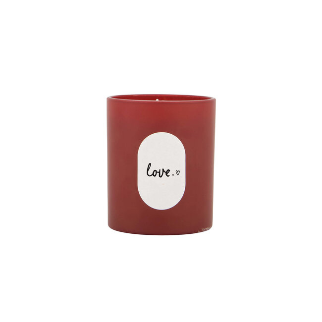 Zusss Zusss geurkaars glas love rood