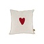 Zusss Zusss kussen rood hartje 35x35cm peper en zout