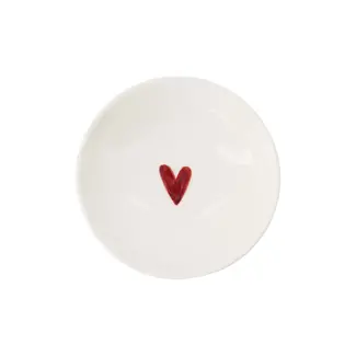 Zusss Zusss schaaltje hartje wit/rood