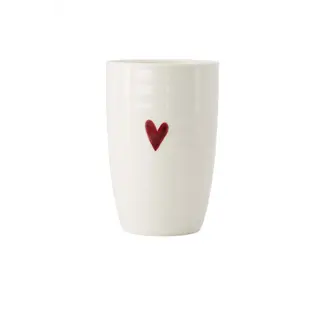 Zusss Zusss mok L hartje wit/rood