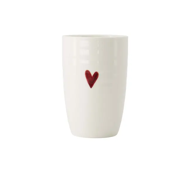 Zusss Zusss mok L hartje wit/rood