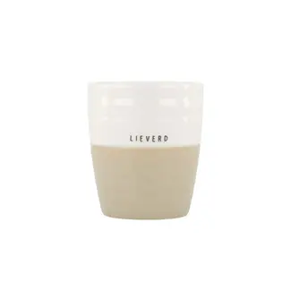 Zusss Zusss koffiemok lieverd wit/zand