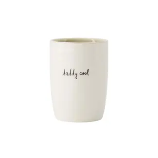 Zusss Zusss koffiemok daddy cool wit/zand/zwart