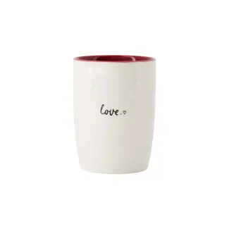 Zusss Zusss koffiemok love wit/rood