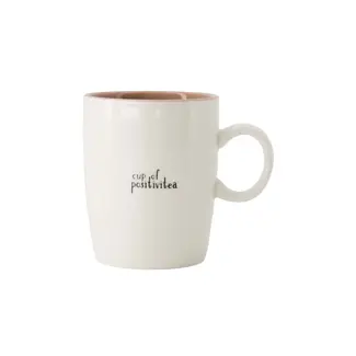 Zusss Zusss theemok cup of pisitivitea wit/lila/zwart