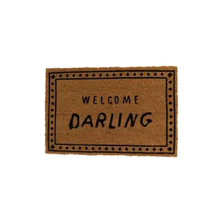 Zusss Zusss deurmat welcome darling bruin/zwart