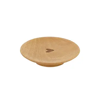 Zusss Zusss glastopper hout hartje naturel Zusss Zusss glastopper hout hartje naturel